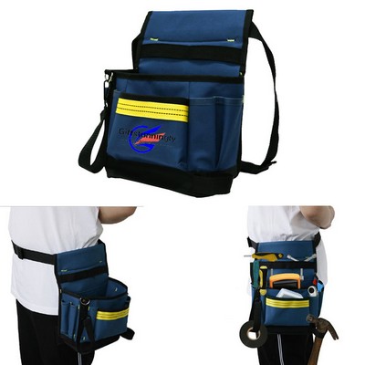 Multifunctional Heavy Duty Electrician Tool Waist Bag, Durable Tool Pouch