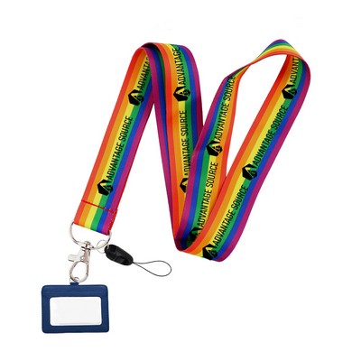 3/4"Nylon Lanyard with Badge Hook