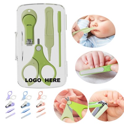 Portable 4-in-1 Baby Grooming Tools Baby Nail Care Kit with Storage Case