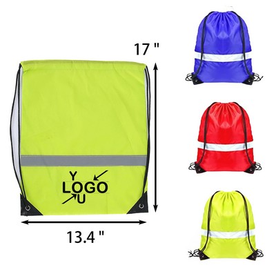 Reflective Cinch Sack Backpack