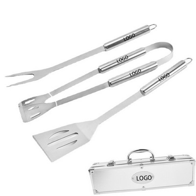 Portable BBQ Tools With Aluminum Storage Case