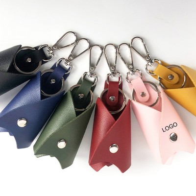 PU Leather Bat Car Key Chain Pouch