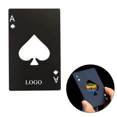 Poker Card Bottle Opener