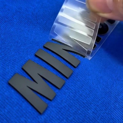 3" Heat Transfer 3mm Thick Silicone Sticker Label with Adhesive Backing