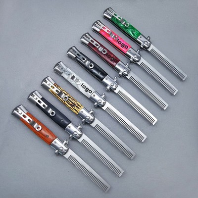 Folding comb Stainless Steel Toothed Comb