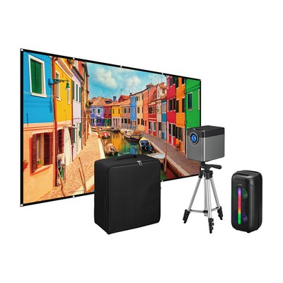 iLive™ Cinema Pop-Up Movie Theater Kit - Black