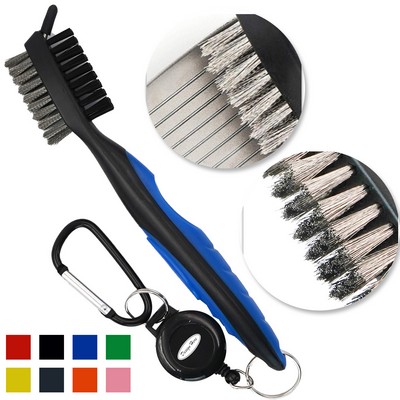 Golf Cleaning Brush with Retractable Clip