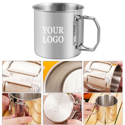 Foldable handle stainless steel travel cap