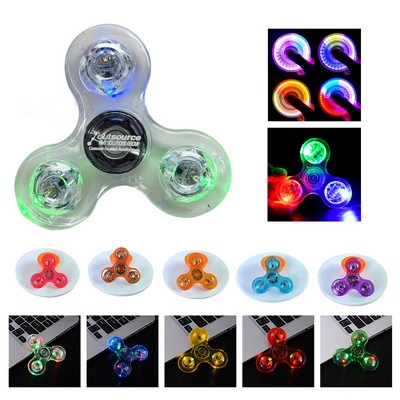 Transparent Glow Spin Fidget Spinner