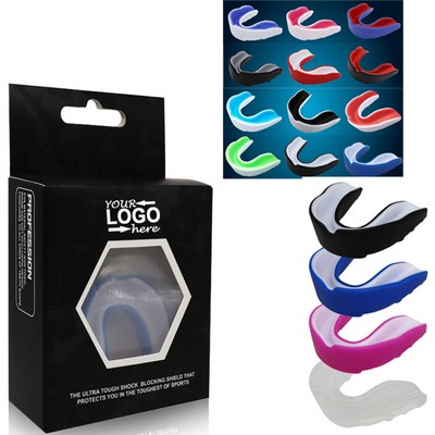 Food-grade EVA Boys Girls Mouth Guard for Sports with Case