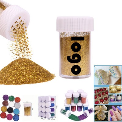 15g Extra Fine Resin Glitter Set – Multi Assorted Colors for Nail Art & Crafts