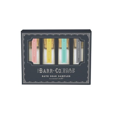 K.Hall Studio Barr-Co. 4Pc Bath Soak Sampler Gift Set 4 Oz