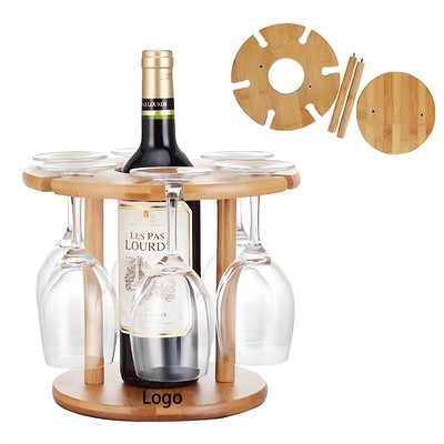 Bamboo Wine Glass Rack