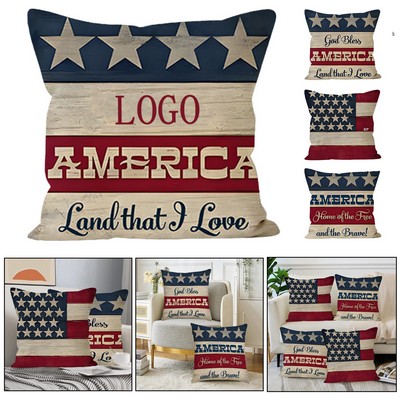American Flag Cushion Cover