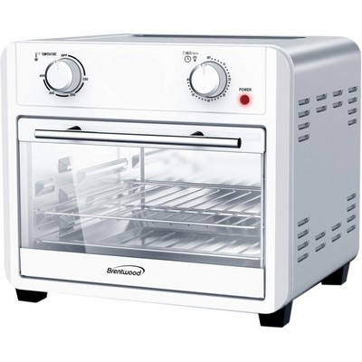 24-Quart Convection Air Fryer Toaster Oven with 60-Minute Timer - (Silver)