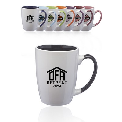 12 oz. Java Two-Tone Personalized Coffee Mugs