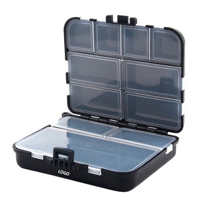Compact Plastic Fishing Tackle Box