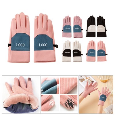 Velvet Touchscreen Winter Gloves