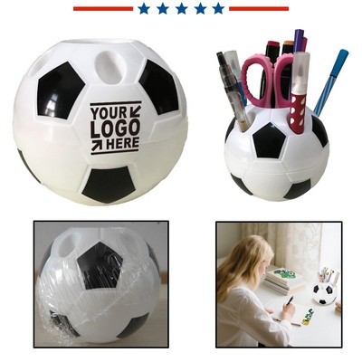 Soccer Shape Pen Holder Container