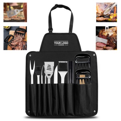 Outdoor Portable Barbecue 10-Piece Tool Set