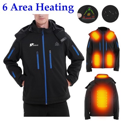 6 Area Heating Men Jacket Winter Warm Jacket