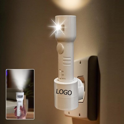 Motion Sensor Night Light LED Rechargeable Plug in Flashlights