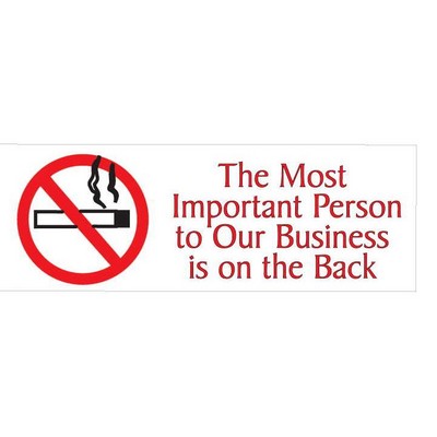 No Smoking Sign Panoramic Photo Hand Mirror (1 5/8"x4 5/8")
