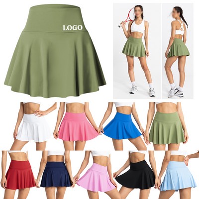 Athletic tennis/golf skirt with side pockets