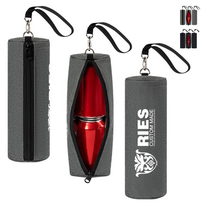 Outdoors Portable Cylindrical Beverage Cooler Bag