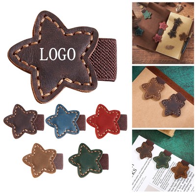 Handmade Crazy Horse Leather Bookmark