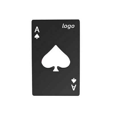 Spade A Credit Card Bottle Opener – Slim Poker-Style Stainless Steel Bar Tool