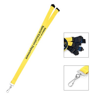 3/4" Lanyard w/ Badge Clip