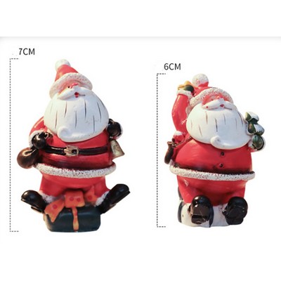 Mini Christmas Snowman and Santa Decor