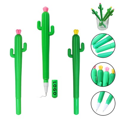 6" Cactus Pen With Flower