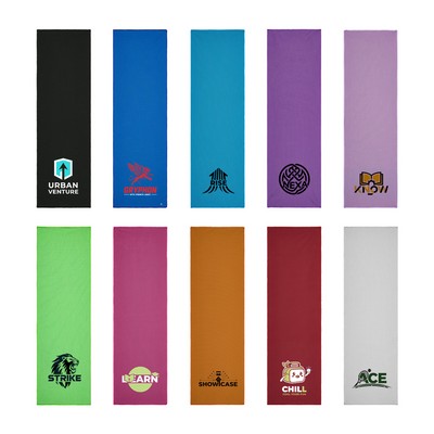 Cooling Towel With Mesh Drawstring Pouch