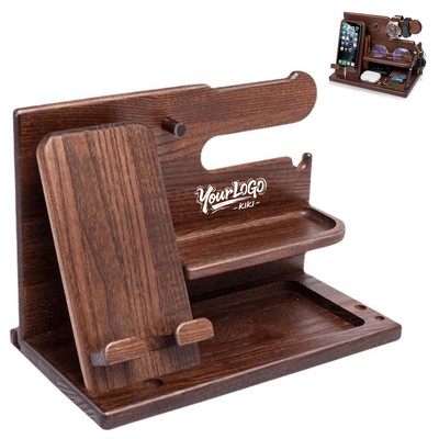 Natural Wood Dock Stand