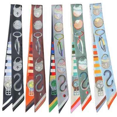 Imitation Silk Ribbon Scarf Bag Handle Wrap