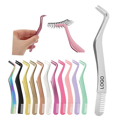 Portable Stainless Lash Tweezers