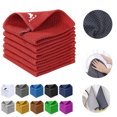 Cotton Waffle Weave Kitchen Dish Cloths Towel