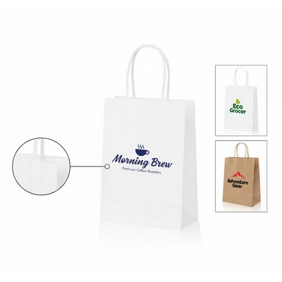 Eco Kraft Twisted Handle Paper Shopper Bag