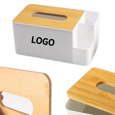 Multi-Functional Wooden Cover Tissue Box