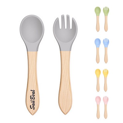 Children's Silicone Fork Spoon