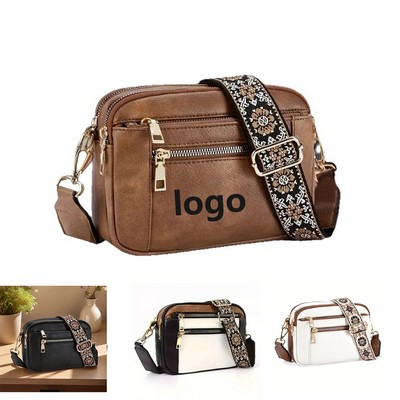 Stylish Vegan Leather Belt Bag, Adjustable
