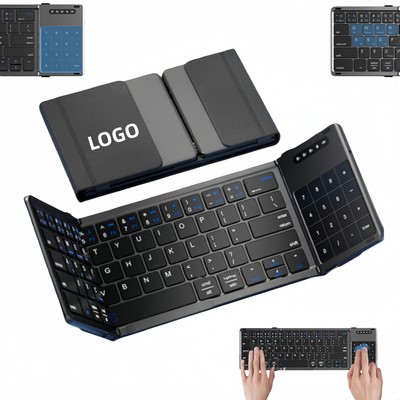 Leather Tri-Fold Wireless Keyboard