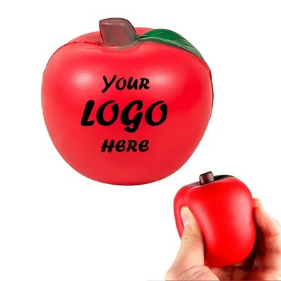 Soft Silicone Apple-Shaped Squeeze Stress Relief Ball for Anxiety Management