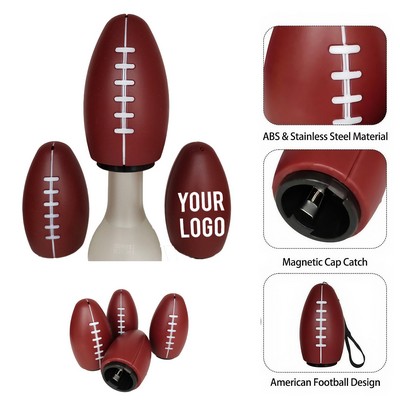 Rugby Ball-Shaped Automatic Press-Down Bottle Opener