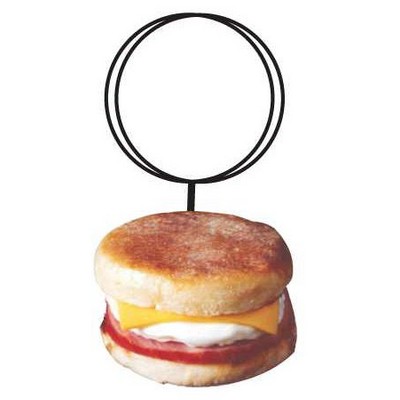 Breakfast Sandwich Executive Key Chain w/Mirrored Back (12 Square Inch)