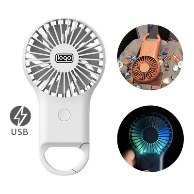 USB Rechargeable Handheld Carabiner Fan