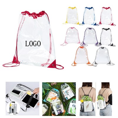 Clear Bag with Drawstring