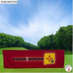 Outdoor Use Sublimated PREMIUM Box Style Fitted Table Cloth, 8' Table,4 sided, Closed back.